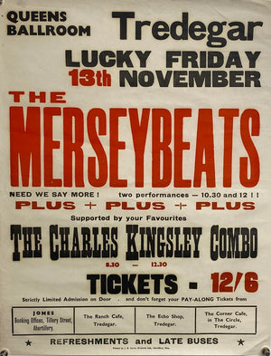 Original 1965 The Merseybeats Concert Poster