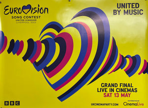 Original 2023 Eurovision UK Quad Poster