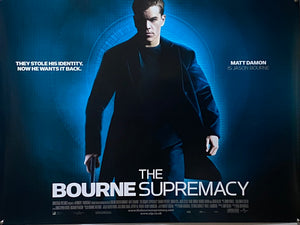 Original 2004 The Bourne Supremacy -  UK Quad Poster