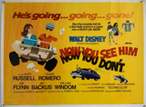 Now You See Him, Now you Don't - Original 1972 UK Quad