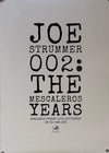 Original 2022 - joe strummer 002 The Mescaleros Years Original Double Sided Promo Poster