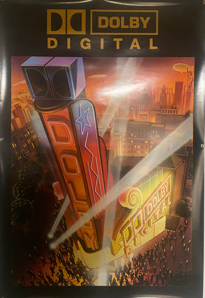 Original 1999 Dolby Digital (Dolby Laboratories) UK One Sheet Poster