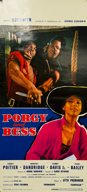 Original 1962 -  Porgy and Bess - Italian Locandina Poster