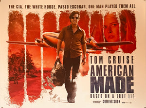 Original 2017 - American Made -  UK Quad Teaser Poster