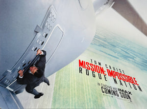 Original 2015 - Tom Cruise - Mission Impossible: Rogue Nation -  UK Teaser Quad