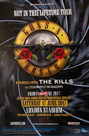 2017 Guns and Roses UK 4 Sheet - Original Concert Poster
