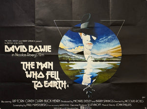 Original 1976 David Bowie - The Man Who Fell To Earth -  UK Quad Poster, Press Booklet and Three Photographs