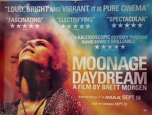 Original 2022 David Bowie Moonage Daydream UK Quad Poster
