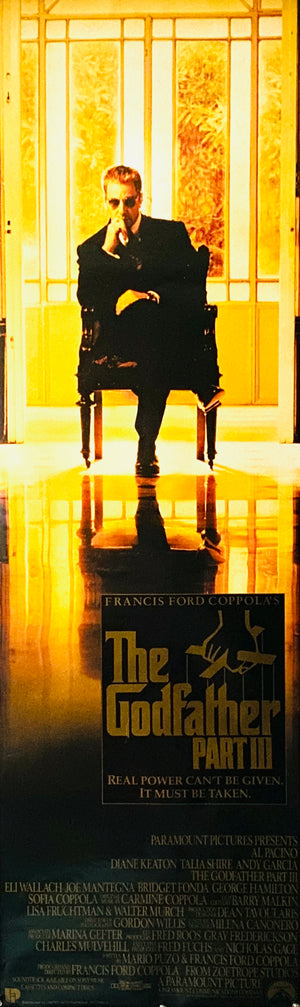 Original 1990 The Godfather 3 Door Panel Poster