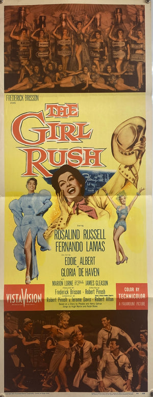 Original 1955 The Girl Rush - US Insert Poster