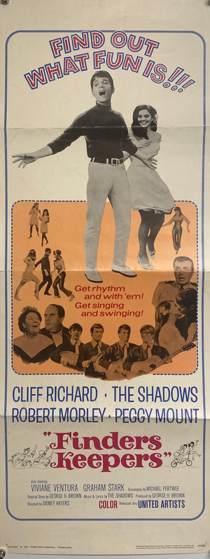 Original 1967 Finders Keepers - US Insert Poster