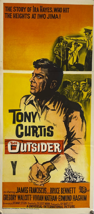Original 1961 The Outsider - Australian Daybill Poster