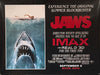 Original 2022 Jaws IMAX 3D -Release UK Quad Poster