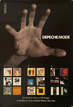 Original 1991 Depeche Mode CD Singles Box Sets promotional poster