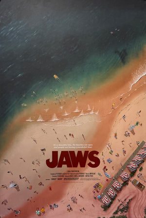 Original 2021 - Jaws - Andrew Swainson - Vice Press Release - Hand-Numbered #183/250 Limited Edition Print