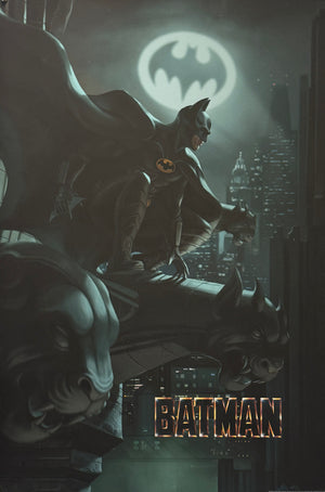 Original  Michael Keaton's 'Batman' - Artist Ann Bembi - In Association with Bottleneck Gallery Print