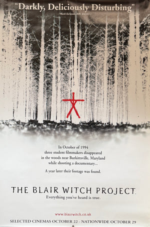Original 1999 - The Blair Witch Project - UK Four Sheet (Bus Shelter) Poster