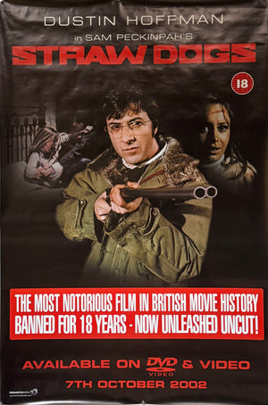 Original 2002 - Straw Dogs - DVD Release - UK Four Sheet Poster