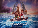 Original 2024 - Disney's - Moana 2 - UK Quad Teaser Poster