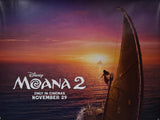 Original 2024 - Disney's - Moana 2 - UK Quad Teaser Poster