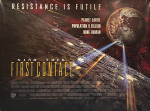 Original 1996 - Star Trek - First Contact - UK Quad Poster