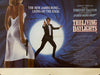 Original 1987 James Bond The Living Daylights - UK Quad Poster