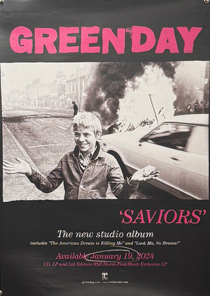 Original 2024 - Green Day - Saviors - Promo Poster