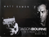 Original 2016 Jason Bourne - Advance UK Quad Poster - Black Version