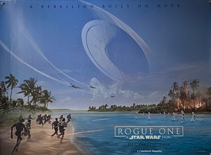 Original 2016 Rogue One A Star Wars Story - Advance UK Quad Poster