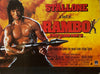 Original 1985 Rambo First Blood Part 2 UK Quad Poster