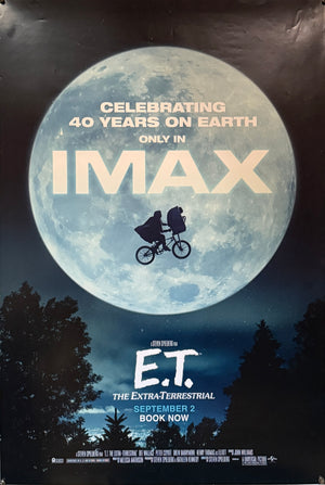 Original 2022 E.T. The Extra-Terrestrial – 40th Anniversary IMAX – UK One Sheet Poster