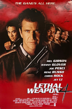 Original 1998 Lethal Weapon 4 – UK One Sheet Poster