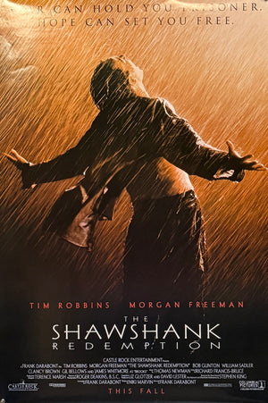 Original 1994 The Shawshank Redemption – UK One Sheet Poster