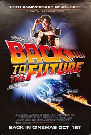 Original 2010 Back to the Future – 25th Anniversary Re-Release Cinema – UK One Sheet Poster