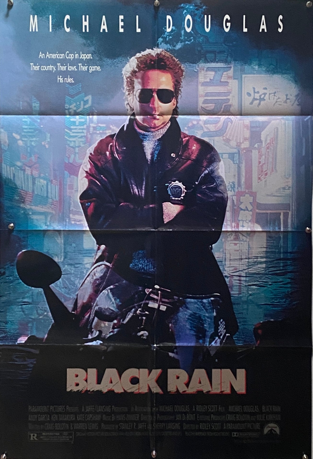 Original 1989 Black Rain - UK One Sheet Poster – Poster Freaks