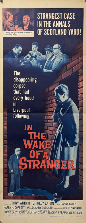 Original 1962 In The Wake Of A Stranger - US Insert Poster