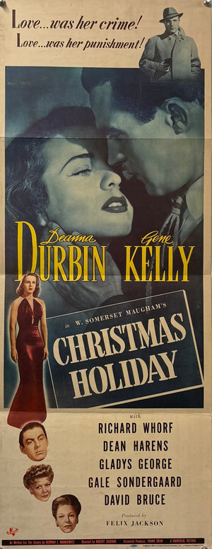 Original 1944 - Christmas Holiday - US Insert Movie Poster