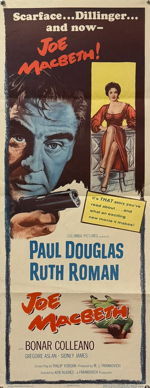 Original 1956 - Joe Macbeth - US Insert Movie Poster