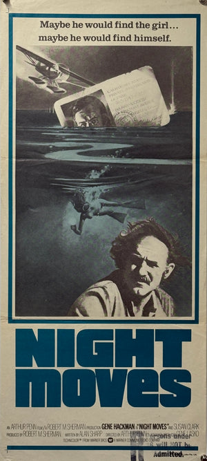 Original 1975 - Night Moves  – Australian Daybill Movie Poster