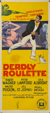 Original 1969 - Deadly Roulette – Australian Daybill Movie Poster