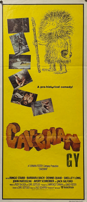 Original 1981 - Caveman – Australian Daybill Movie Poster