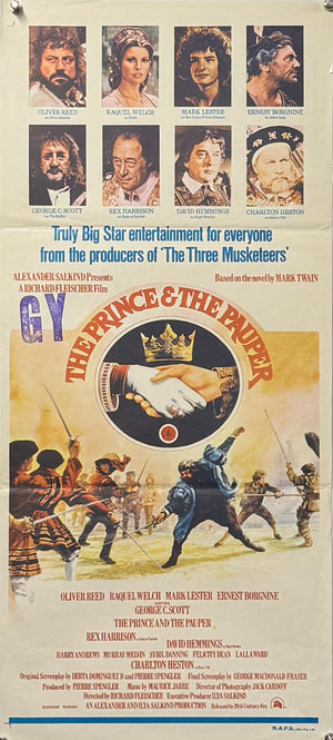 Original 1977- The Prince And The Pauper – Australian Daybill Movie Poster