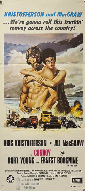 Original 1978 - Convoy – Australian Daybill Movie Poster