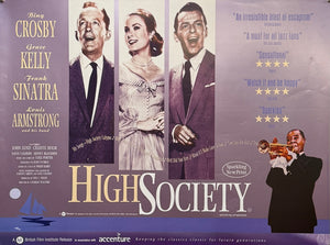 Original 2002 - High Society (1956) – BFI Release - UK Quad Poster