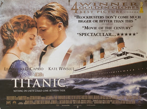 original 1997 Titanic Awards Version with 2011 Titanic 3D Teaser UK Quad Posters