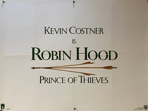 Original 1991 Kevin Costner - Robin Hood Prince Of thieves Teaser UK Quad Poster