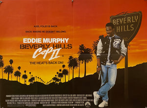 Original 1987 Eddie Murphy - Beverly Hills Cop 2 UK Quad Poster