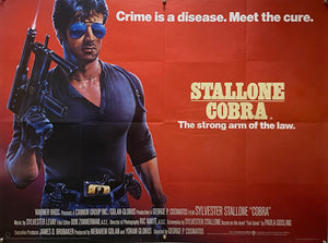 Original 1986 Sylvester Stallone - Cobra UK Quad Poster