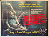 Rabid (1977) Original UK Quad Poster — David Cronenberg, Marilyn Chambers — First Release Horror