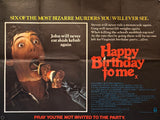 Happy Birthday to Me (1981) – Original UK Quad Poster | Cult Slasher Horror Movie Art